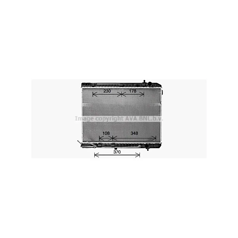 Radiateur, refroidissement du moteur AVA QUALITY COOLING KA2333