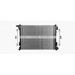 Radiateur, refroidissement du moteur AVA QUALITY COOLING KA2334 - Visuel 2