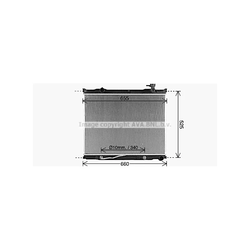 Radiateur, refroidissement du moteur AVA QUALITY COOLING KA2337