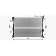 Radiateur, refroidissement du moteur AVA QUALITY COOLING KA2342 - Visuel 1