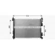 Radiateur, refroidissement du moteur AVA QUALITY COOLING KA2344 - Visuel 2