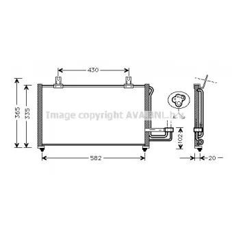 Condenseur, climatisation AVA QUALITY COOLING KA5013