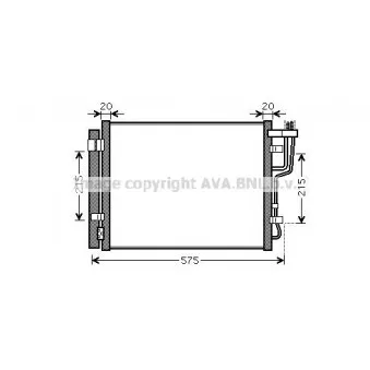 Condenseur, climatisation AVA QUALITY COOLING KA5100D