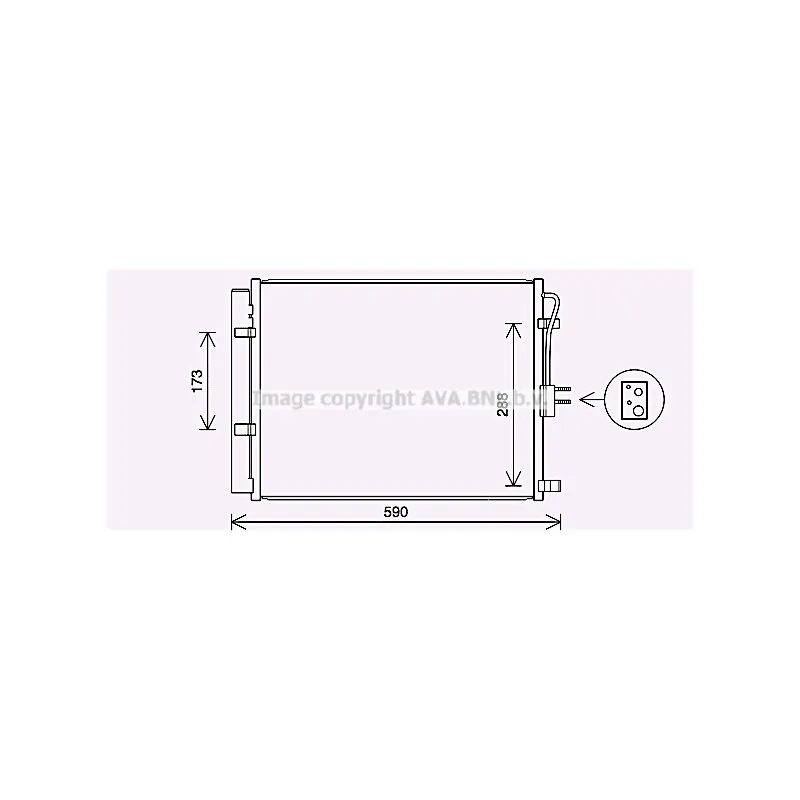 Condenseur, climatisation AVA QUALITY COOLING KA5286D