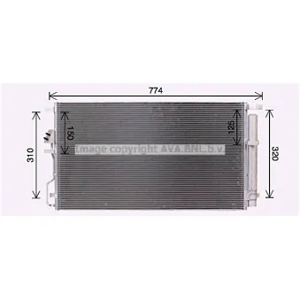 Condenseur, climatisation AVA QUALITY COOLING KA5301D