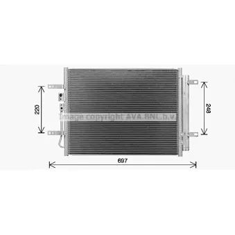 Condenseur, climatisation AVA QUALITY COOLING KA5311D