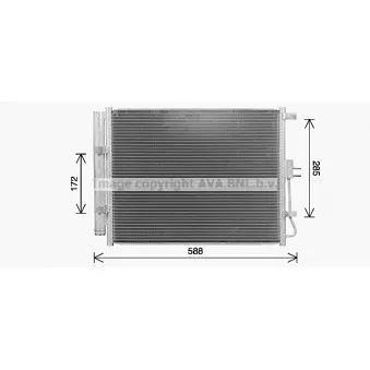 Condenseur, climatisation AVA QUALITY COOLING KA5316D