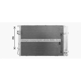 Condenseur, climatisation AVA QUALITY COOLING KA5341D