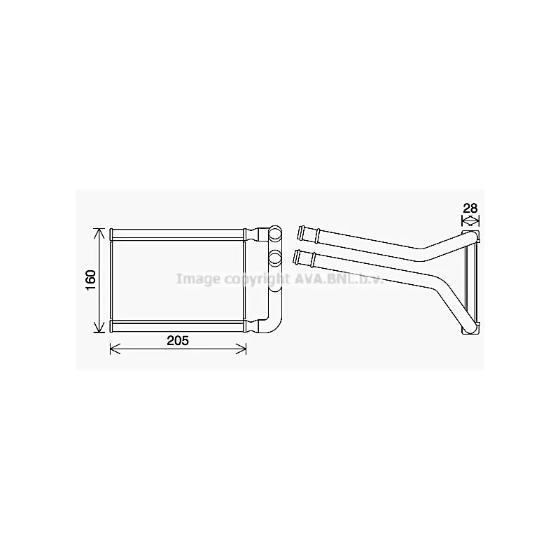 Système de chauffage AVA QUALITY COOLING KA6296