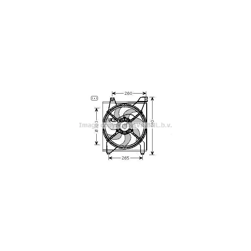 Ventilateur, refroidissement du moteur AVA QUALITY COOLING KA7542