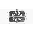 Ventilateur, refroidissement du moteur AVA QUALITY COOLING KA7544 - Visuel 1