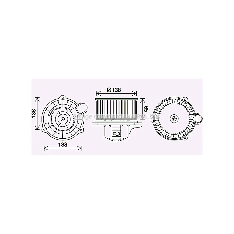 Moteur électrique, pulseur d'air habitacle AVA QUALITY COOLING KA8287