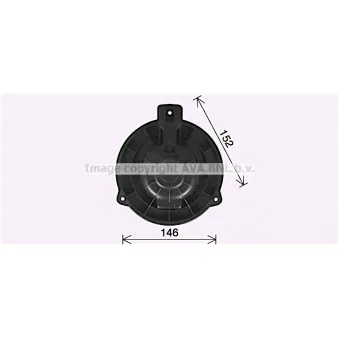 Moteur électrique, pulseur d'air habitacle AVA QUALITY COOLING KA8309