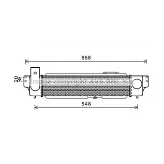 Intercooler, échangeur AVA QUALITY COOLING