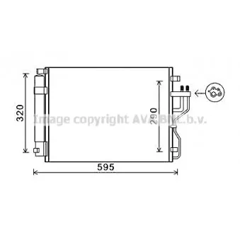 Condenseur, climatisation AVA QUALITY COOLING KAA5151D