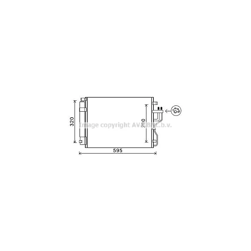 Condenseur, climatisation AVA QUALITY COOLING KAA5151D