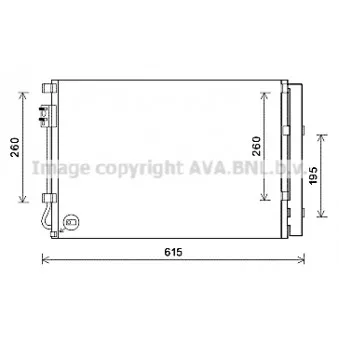 Condenseur, climatisation AVA QUALITY COOLING KAA5280D