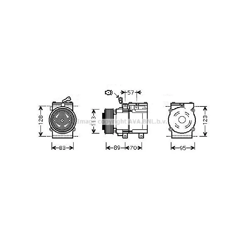 Compresseur, climatisation AVA QUALITY COOLING KAAK137