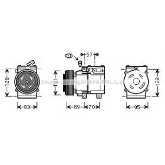 Compresseur, climatisation AVA QUALITY COOLING KAAK205