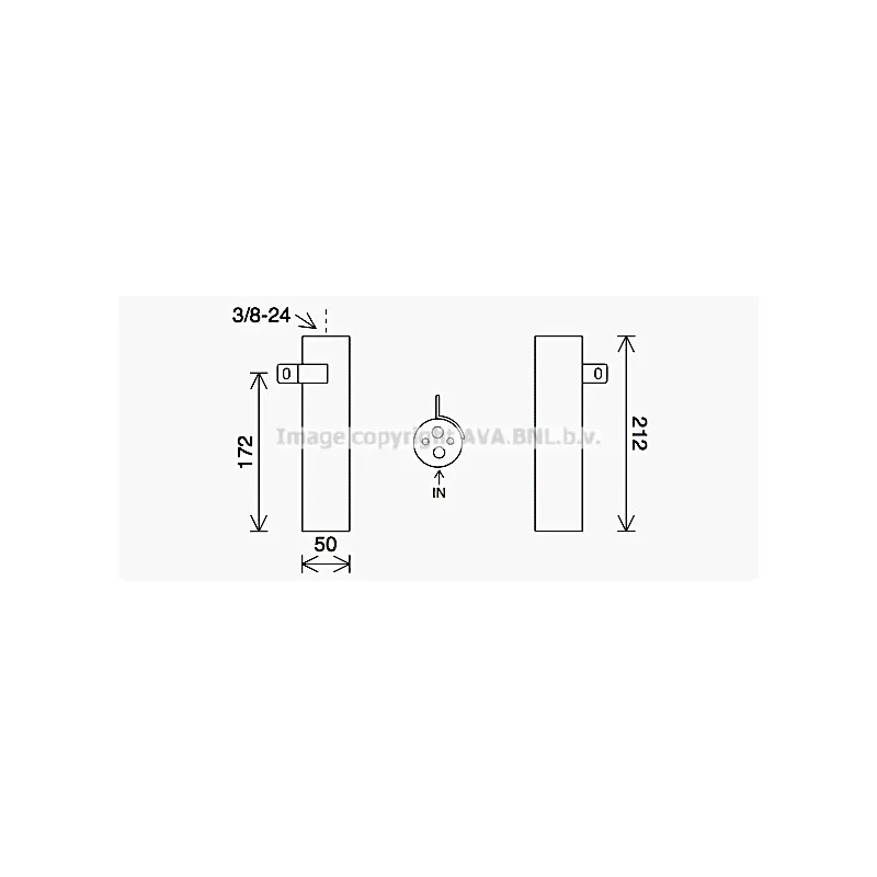 Filtre déshydratant, climatisation AVA QUALITY COOLING KAD290