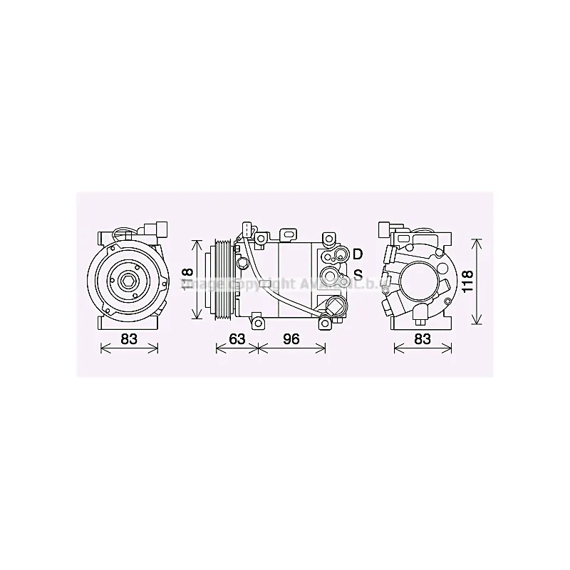 Compresseur, climatisation AVA QUALITY COOLING KAK282