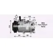 Compresseur, climatisation AVA QUALITY COOLING KAK325 - Visuel 1