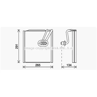 Évaporateur climatisation AVA QUALITY COOLING KAV292