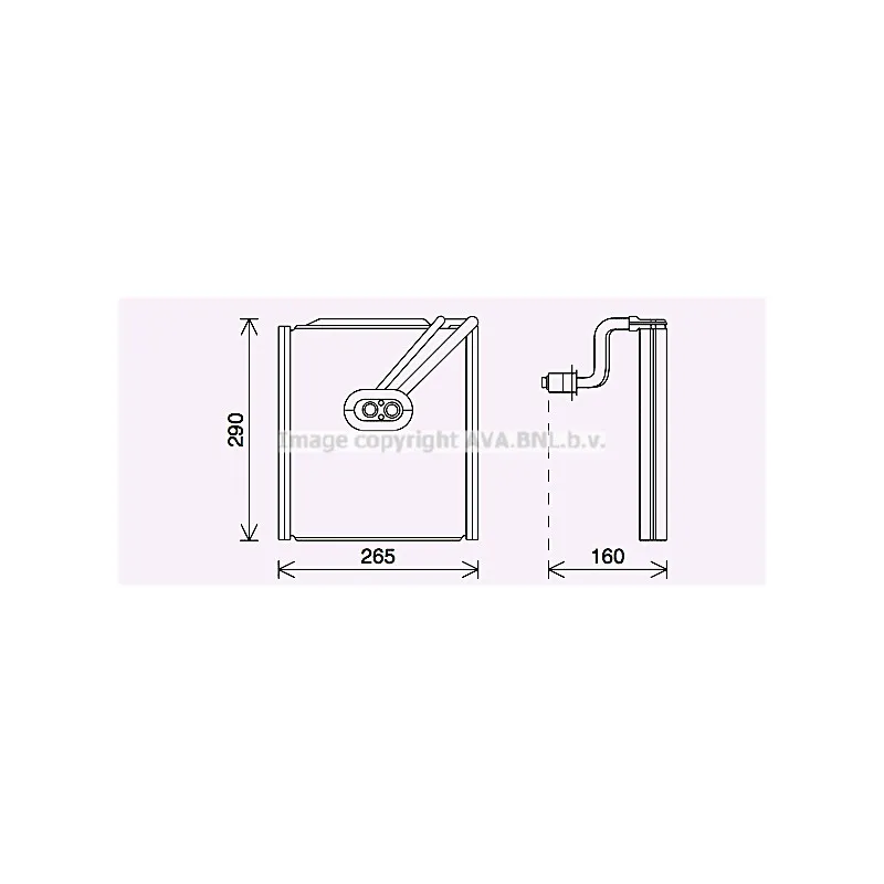 Évaporateur climatisation AVA QUALITY COOLING KAV294