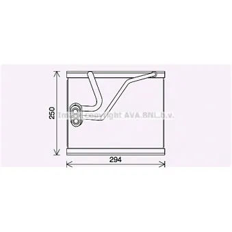 Évaporateur climatisation AVA QUALITY COOLING KAV297