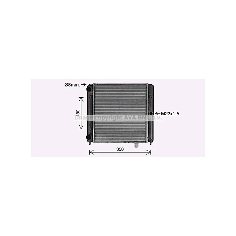 Radiateur, refroidissement du moteur AVA QUALITY COOLING LA2036