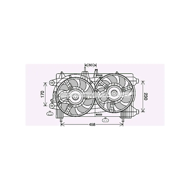 Ventilateur, refroidissement du moteur AVA QUALITY COOLING LC7503