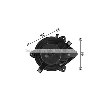 Moteur électrique, pulseur d'air habitacle AVA QUALITY COOLING LC8101