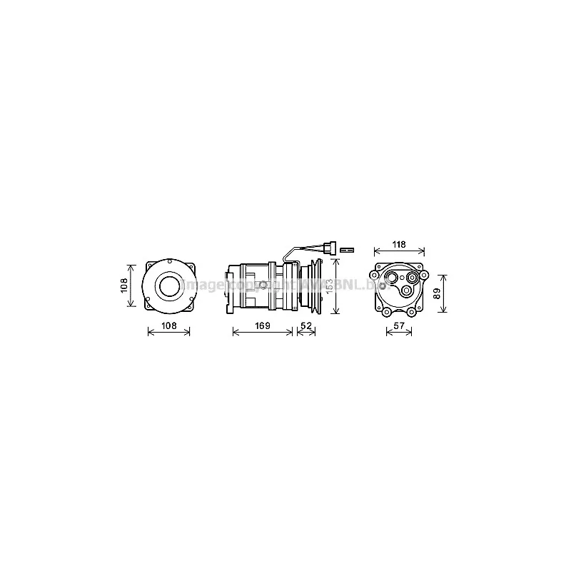 Compresseur, climatisation AVA QUALITY COOLING MFAK027