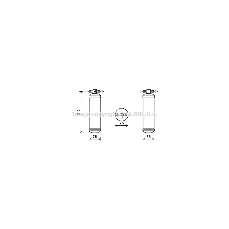 Filtre déshydratant, climatisation AVA QUALITY COOLING MFD026