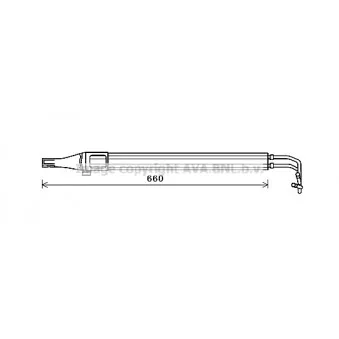 Radiateur d'huile, direction AVA QUALITY COOLING MS3684