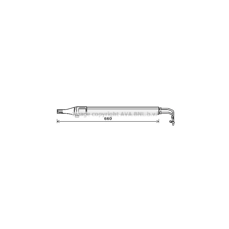 Radiateur d'huile, direction AVA QUALITY COOLING MS3684