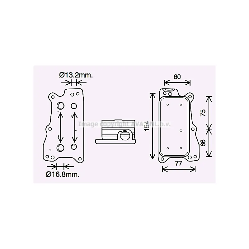 Radiateur d'huile AVA QUALITY COOLING MS3688