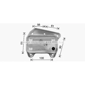 Radiateur d'huile AVA QUALITY COOLING MS3733