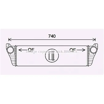 Intercooler, échangeur AVA QUALITY COOLING MS4690