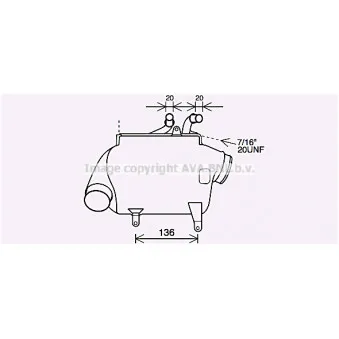 Intercooler, échangeur AVA QUALITY COOLING MS4699