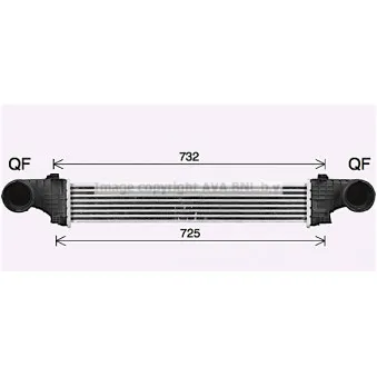 Intercooler, échangeur AVA QUALITY COOLING MS4726