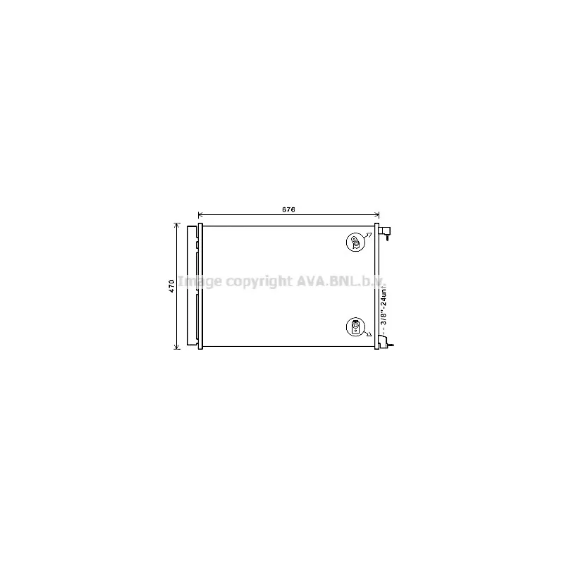 Condenseur, climatisation AVA QUALITY COOLING MS5678D
