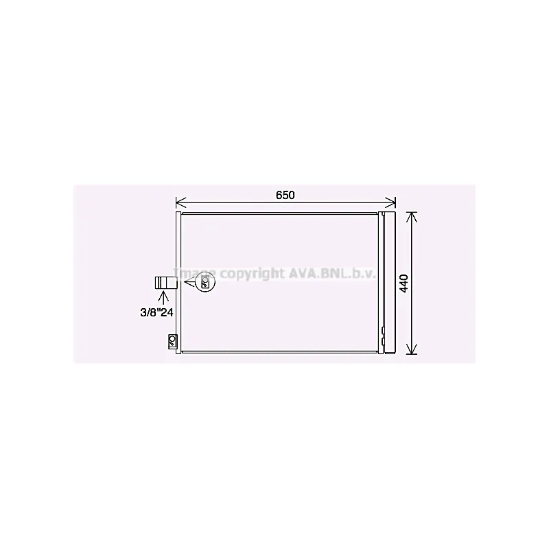 Condenseur, climatisation AVA QUALITY COOLING MS5700D