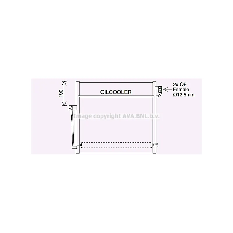 Condenseur, climatisation AVA QUALITY COOLING MS5707D