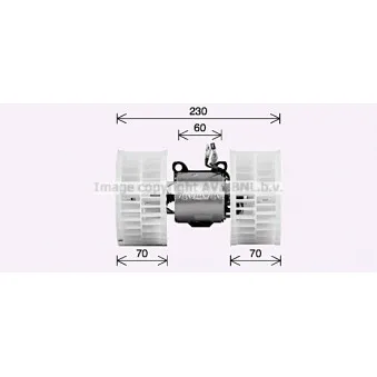 Moteur électrique, pulseur d'air habitacle AVA QUALITY COOLING MS8774