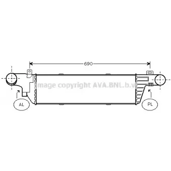 Intercooler, échangeur AVA QUALITY COOLING MSA4320