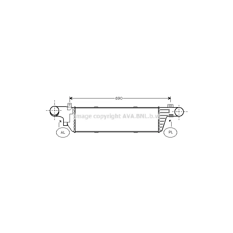 Intercooler, échangeur AVA QUALITY COOLING MSA4320
