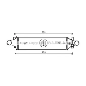 Intercooler, échangeur AVA QUALITY COOLING MSA4659