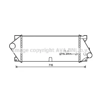 Intercooler, échangeur AVA QUALITY COOLING MSA4677