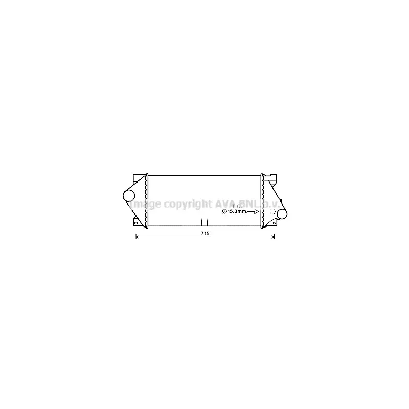 Intercooler, échangeur AVA QUALITY COOLING MSA4677